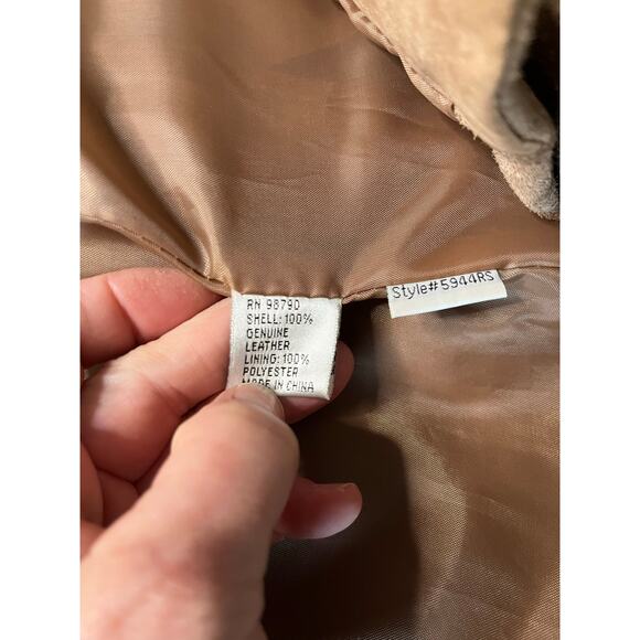 Rampage Y2K Western/Cowgirl/Boho Suede Leather Jacket with Criss-Cross Laces - Picture 8 of 11